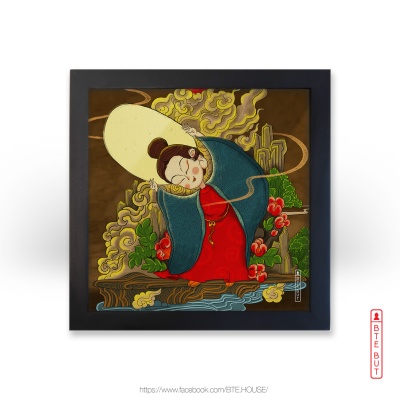 TRANH GIEO DUYÊN - QUAN ÂM NGHIÊNG NGƯỜI